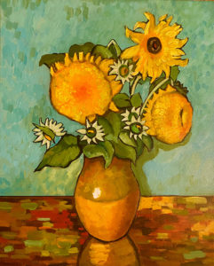 image de peinture des Tournesols